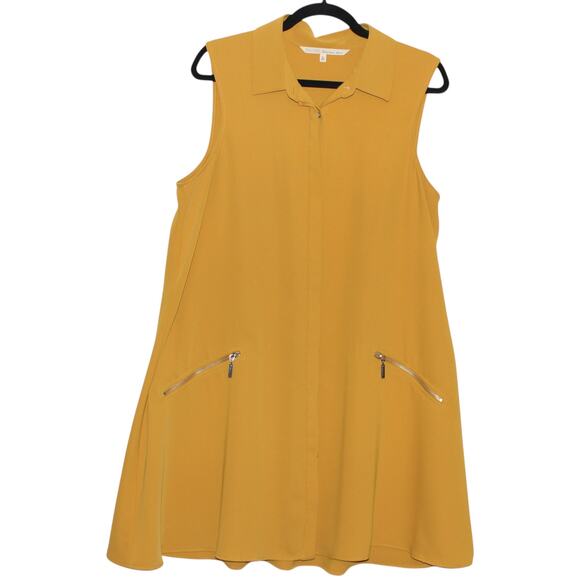 Rachel Roy Tunic Top Yellow Size XL - Picture 2 of 4